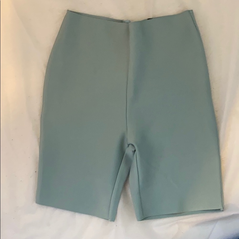 Small teal biker shorts
